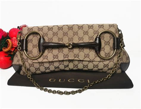 Gucci Borsa a Spalla Horsebit Con Catena Media 